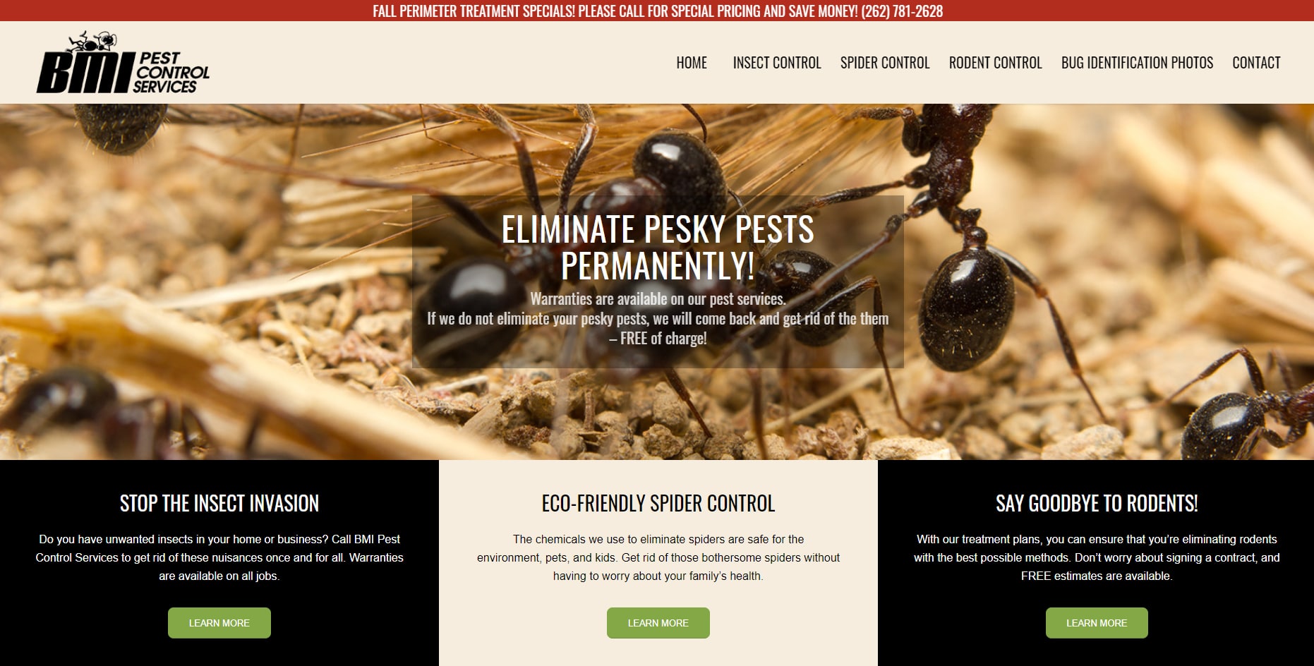 brookfield pest control