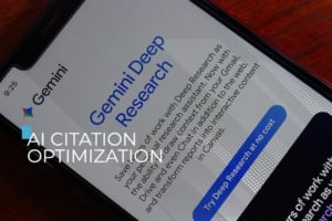 Visual breakdown of a self-contained content unit showing heading answer data point and context elements for AI extraction