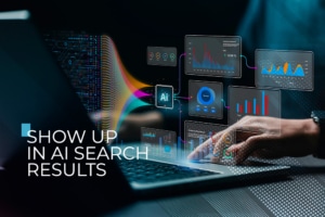 Google AI Overviews results panel showing a Milwaukee local business citation generated from structured content and FAQPage schema